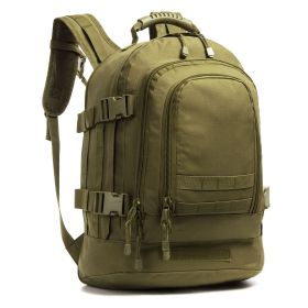 Military Outdoor Backpack Expandable Backpack Tactical Daypack With Waist Strap for Hiking Hunting Outdoor (Color: OD Green)