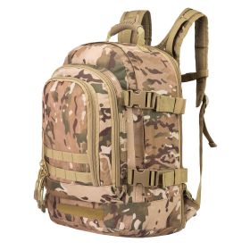 Military Outdoor Backpack Expandable Backpack Tactical Daypack With Waist Strap for Hiking Hunting Outdoor (Color: Camo)